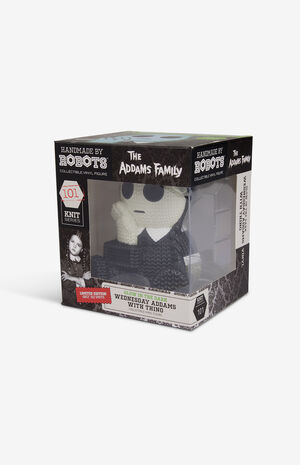 The Addams Family Wednesday Addams With Thing Glow In The Dark 101 Knit Series Vinyl Figure image number 6