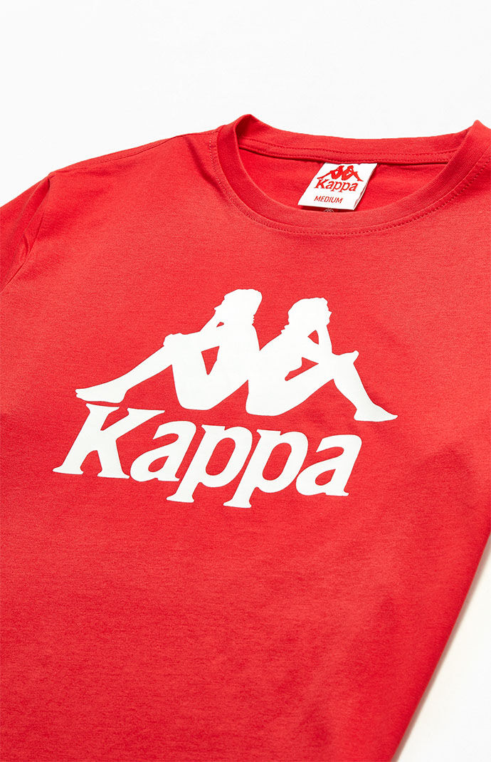 Kappa shirt red hot sale