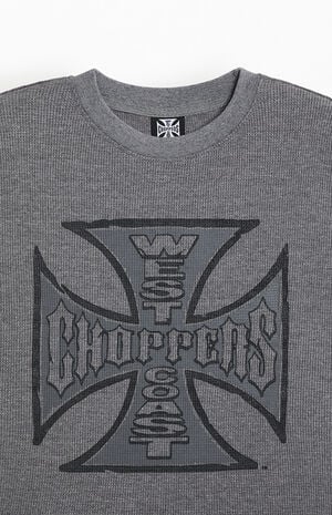 Cutoff Waffle Knit T-Shirt image number 4