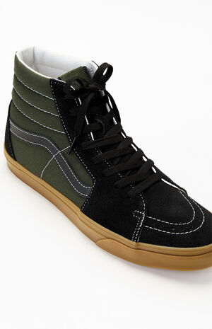Obsidian Suede & Canvas Sk8-Hi Shoes image number 6