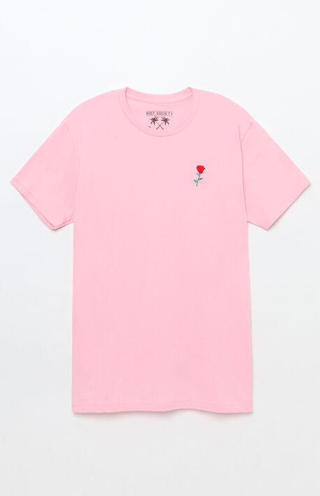 Rose Embroidered T-Shirt