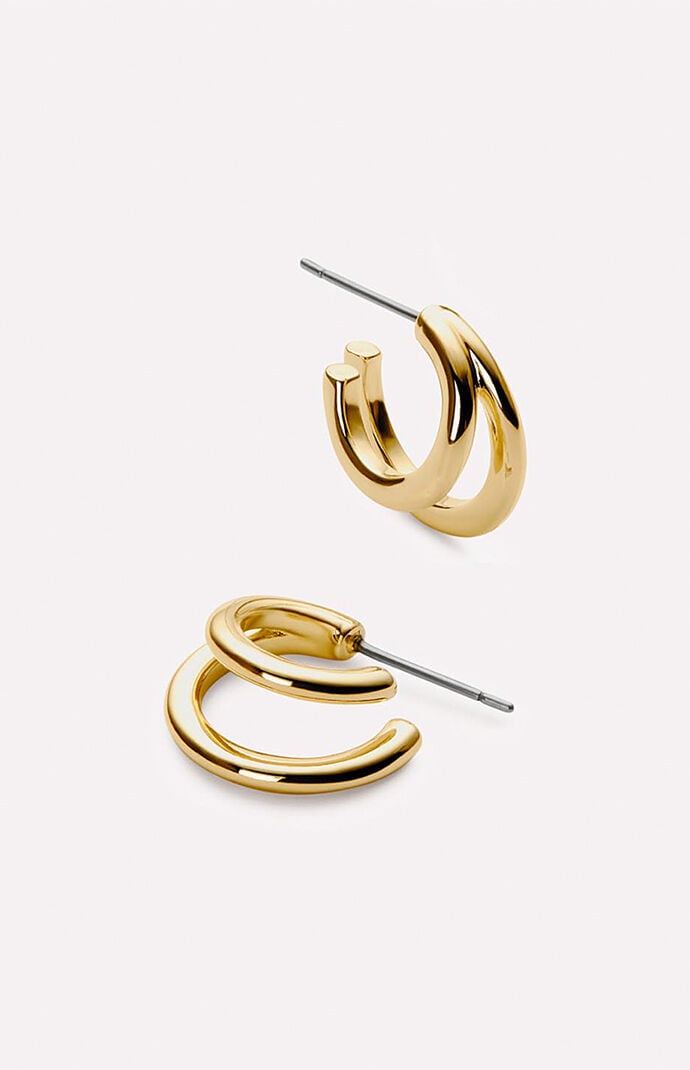Ana Luisa Scarlett Double Hoop Earrings | PacSun