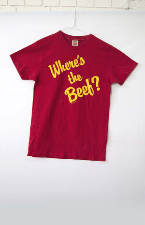 Upcycled Where's The Beef T-Shirt image number 1