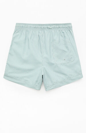 Bailey Green Pinstripe 4.5" Swim Trunks image number 2
