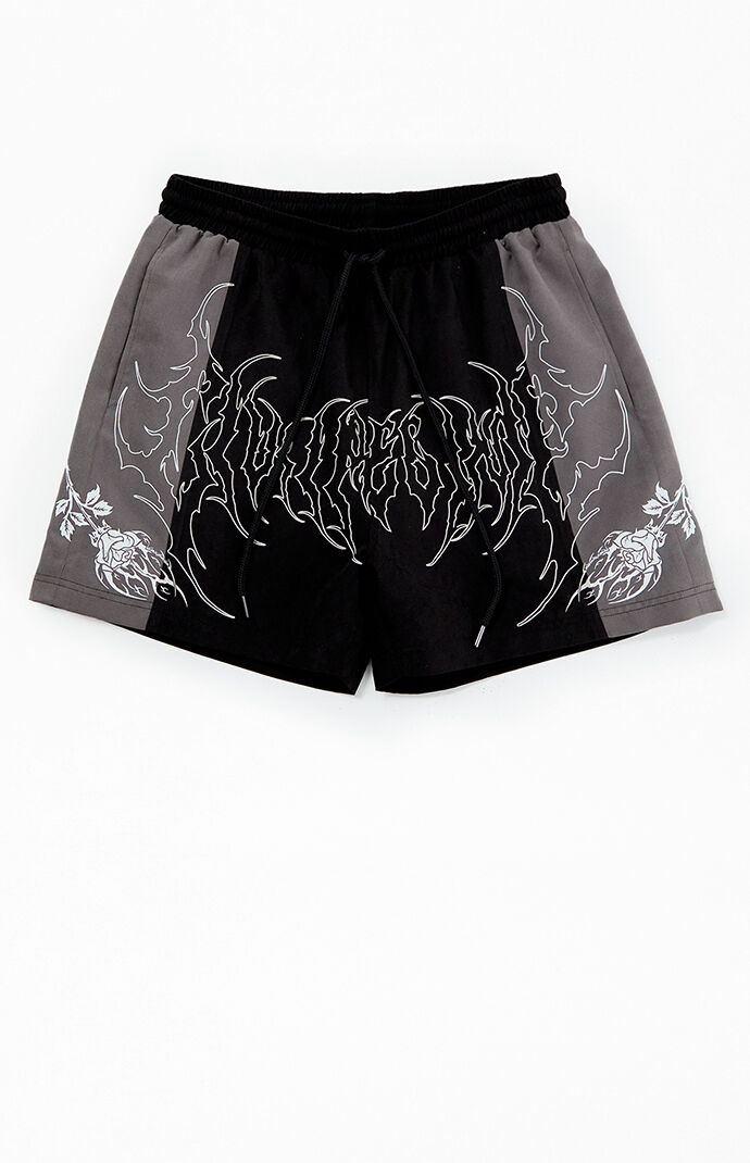 Civil Black Duality Suede Shorts