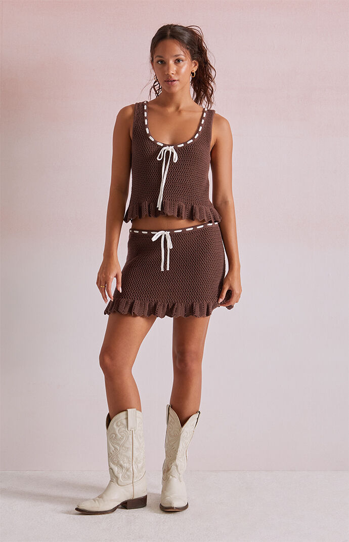 Beverly and Beck Lilliana Tie Crochet Tank Top | Pacsun