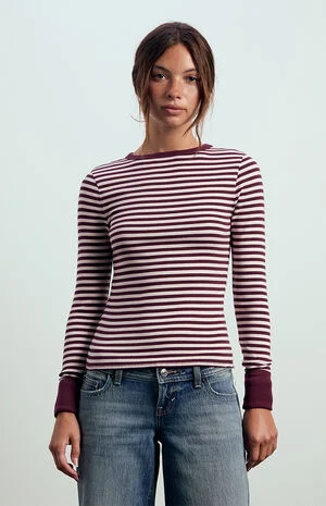 Kelsey Thermal Cuff Long Sleeve Top image number 1