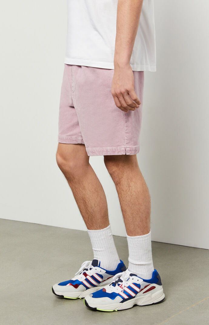 Mauve Corduroy Volley Shorts