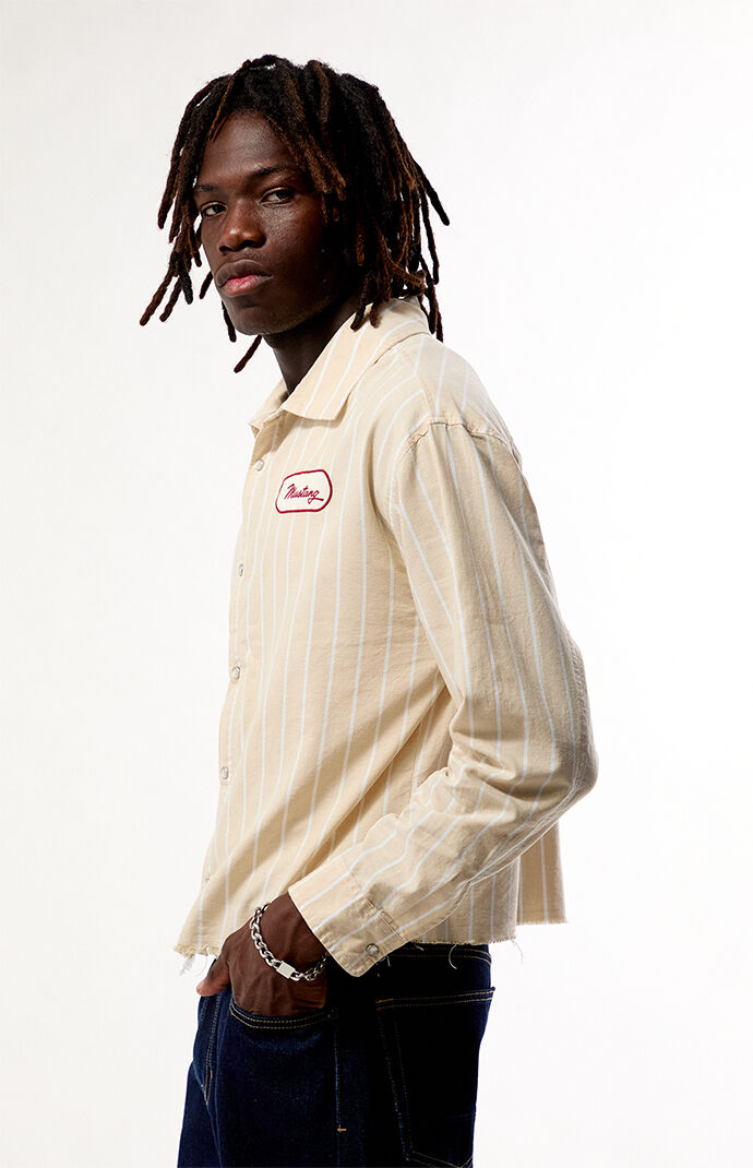 FORD Stang Striped Long Sleeve Shirt