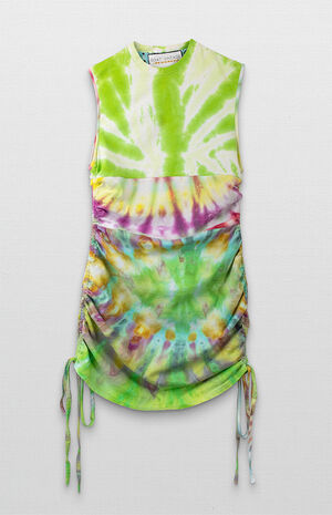 Upcycled Drawstring Dress image number 2