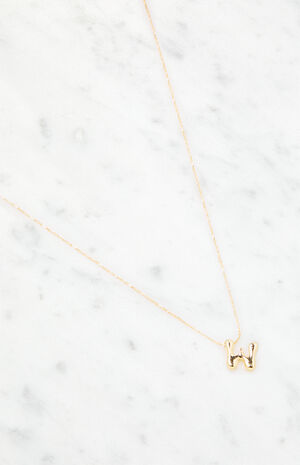 W Initial 14K Gold Plated Necklace image number 2