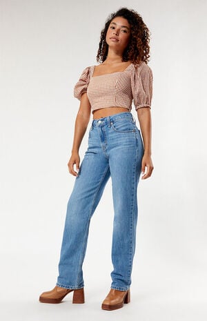 Go Ahead Low Pro Straight Leg Jeans Go Ahead Low Pro Straight Leg Jeans image number 1