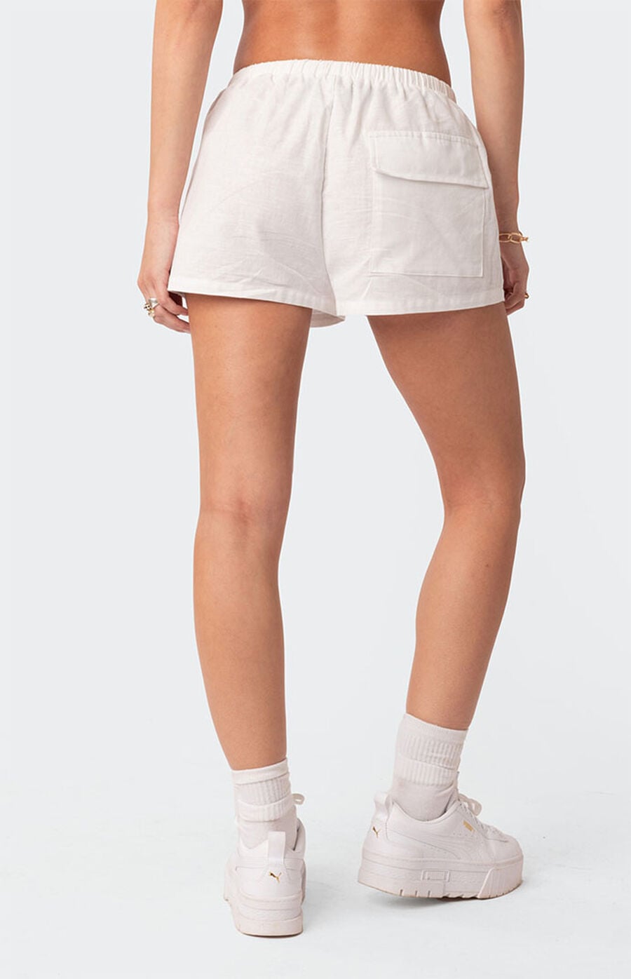Lonnie Linen Embroidered Shorts