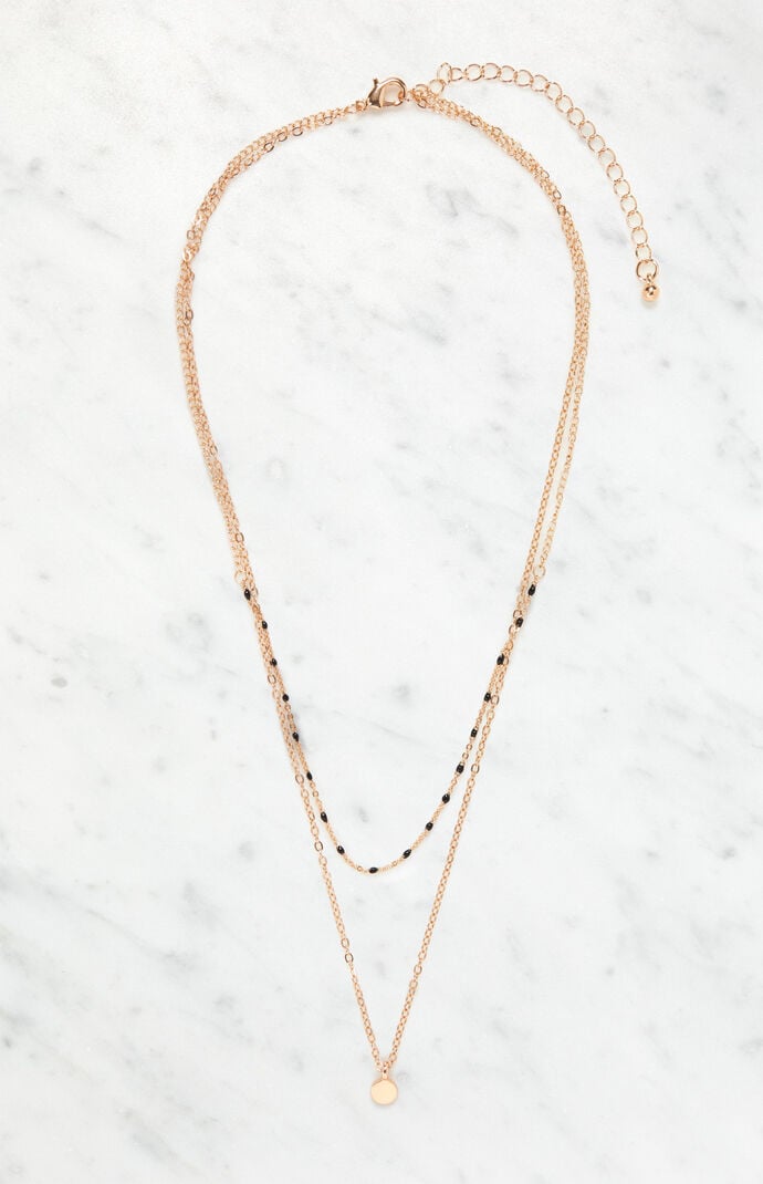 Beaded Disc Necklace