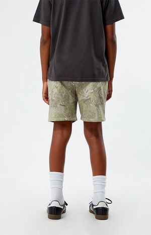 Camo Embroidered Sweat Shorts image number 4