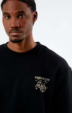 Roll Waffle Knit Oversized T-Shirt image number 3