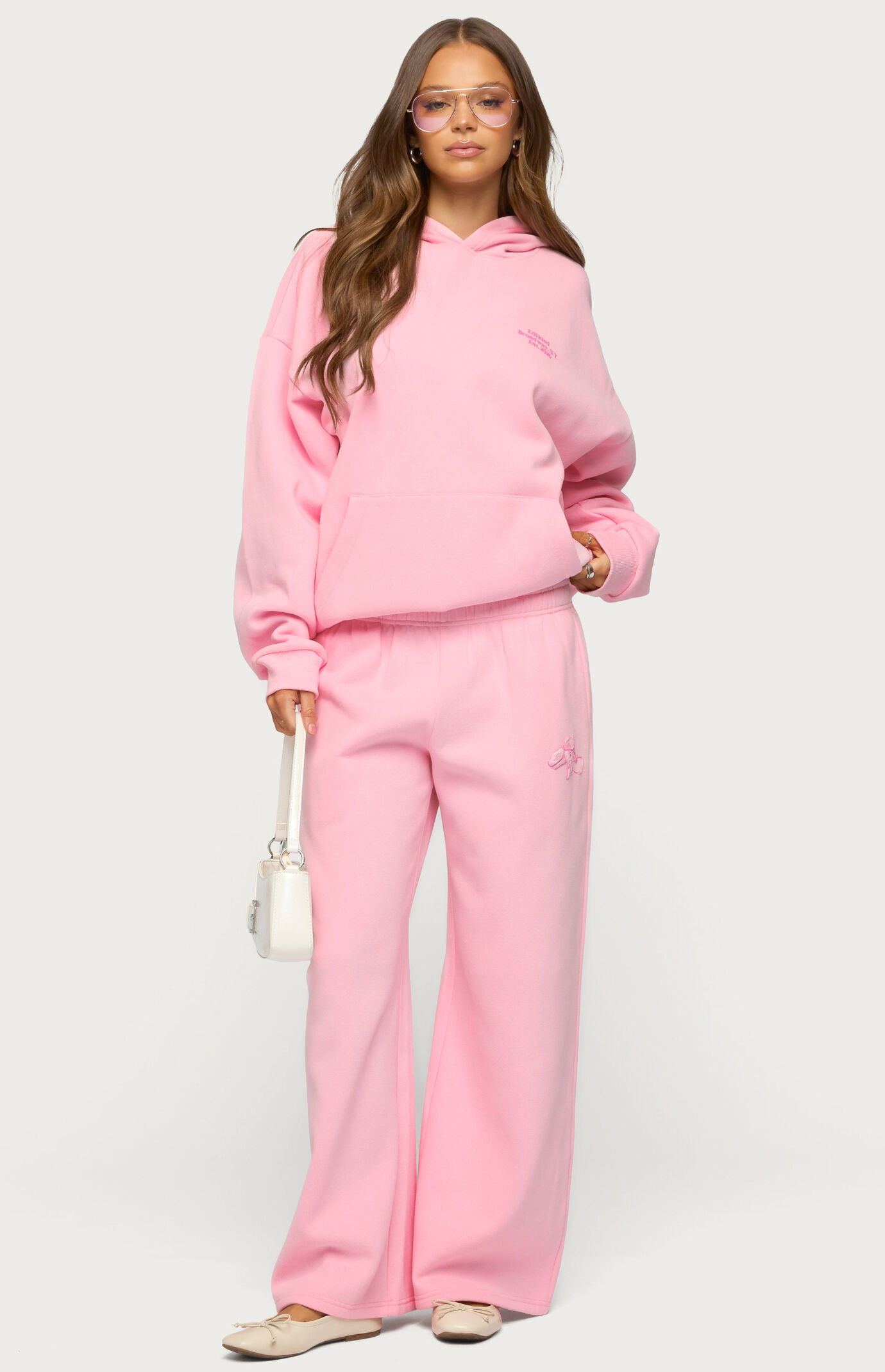 Edikted Keychain Cutie Straight Leg Sweatpants