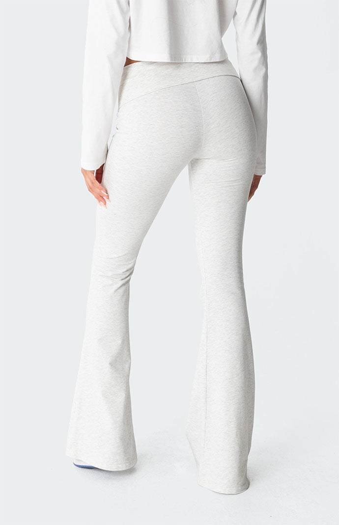 【WONDER WONDER】Peel Layered Shirring Pleated Slit Leggings KANSOON Flared Leggings Women High Waisted Tassels Side