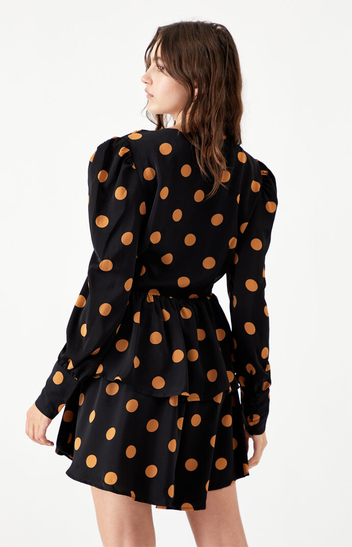 Dot Print Mini Dress