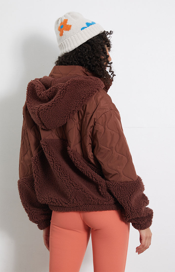 PacSun Quilted Sherpa Hoodie PacSun