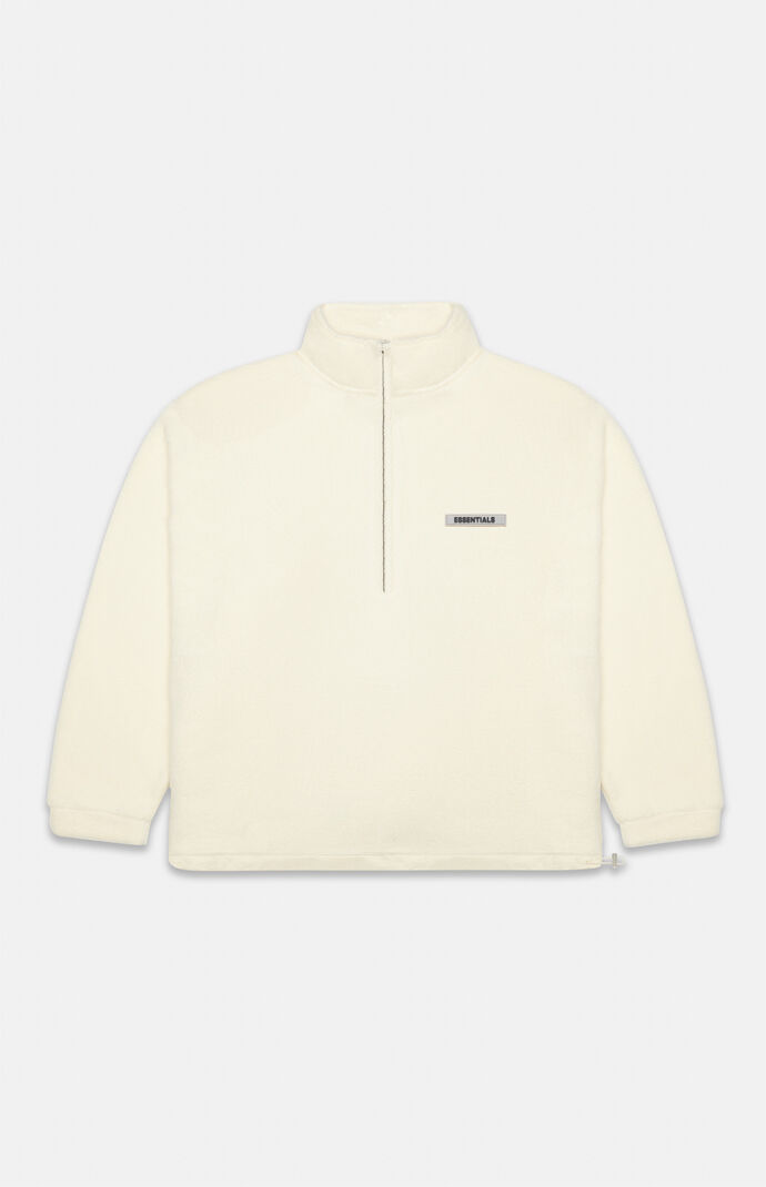 half zip polar fleece jumper
