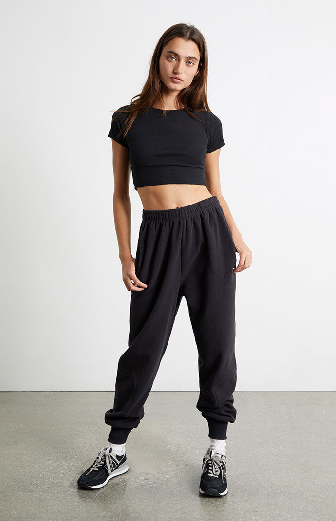 Reebok black sweatpants hotsell