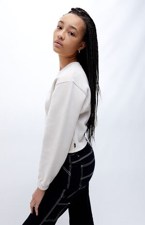 ComfyCush Cropped Crew Neck Sweatshirt image number 2