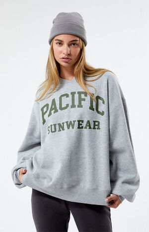 Pacific Sunwear Surplice Oversized Sweatshirt image number 1