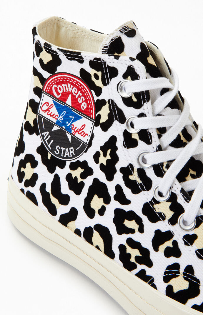 Leopard Chuck Taylor 70 Logo Play High Top Shoes