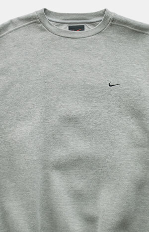 2000s Heather Grey Nike Crew Neck Sweatshirt image number 3