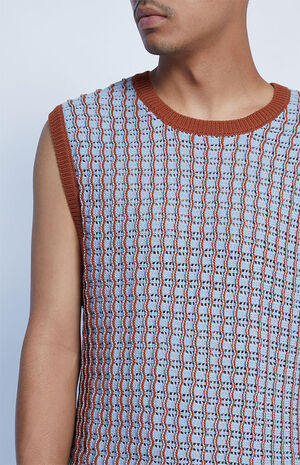 Ocean Crochet Sweater Vest image number 2