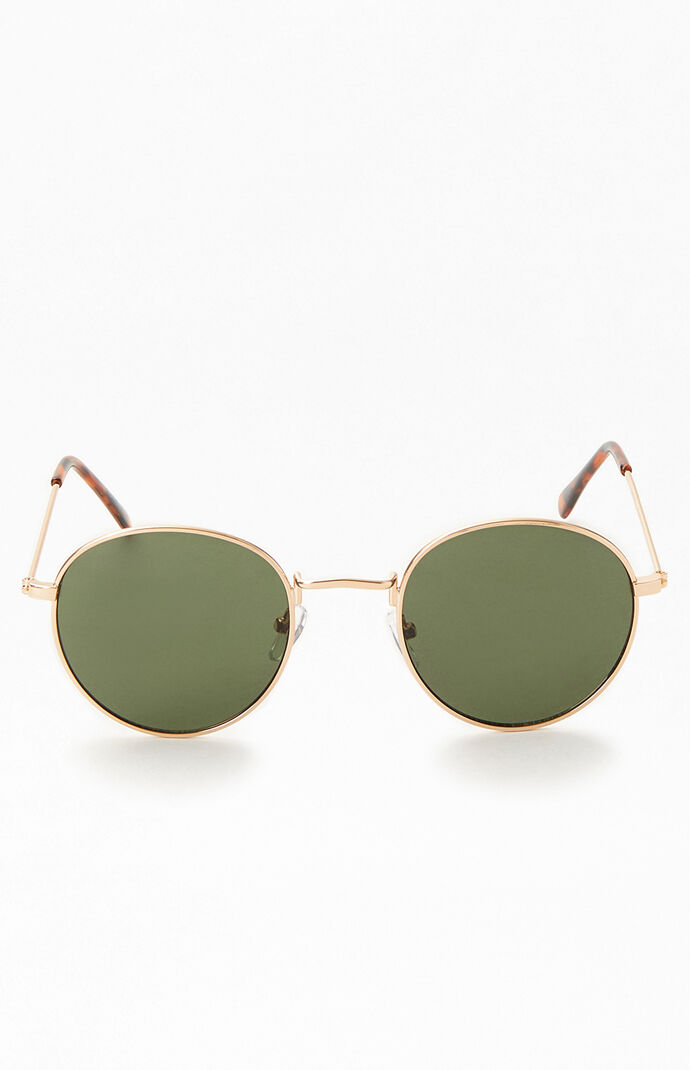 Brown Lennon Round Sunglasses