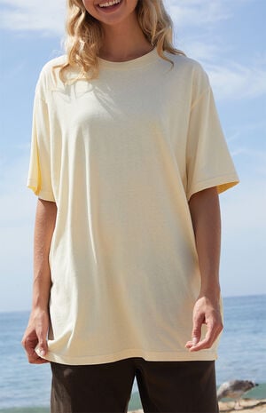 Yellow Presley Oversized T-Shirt image number 1