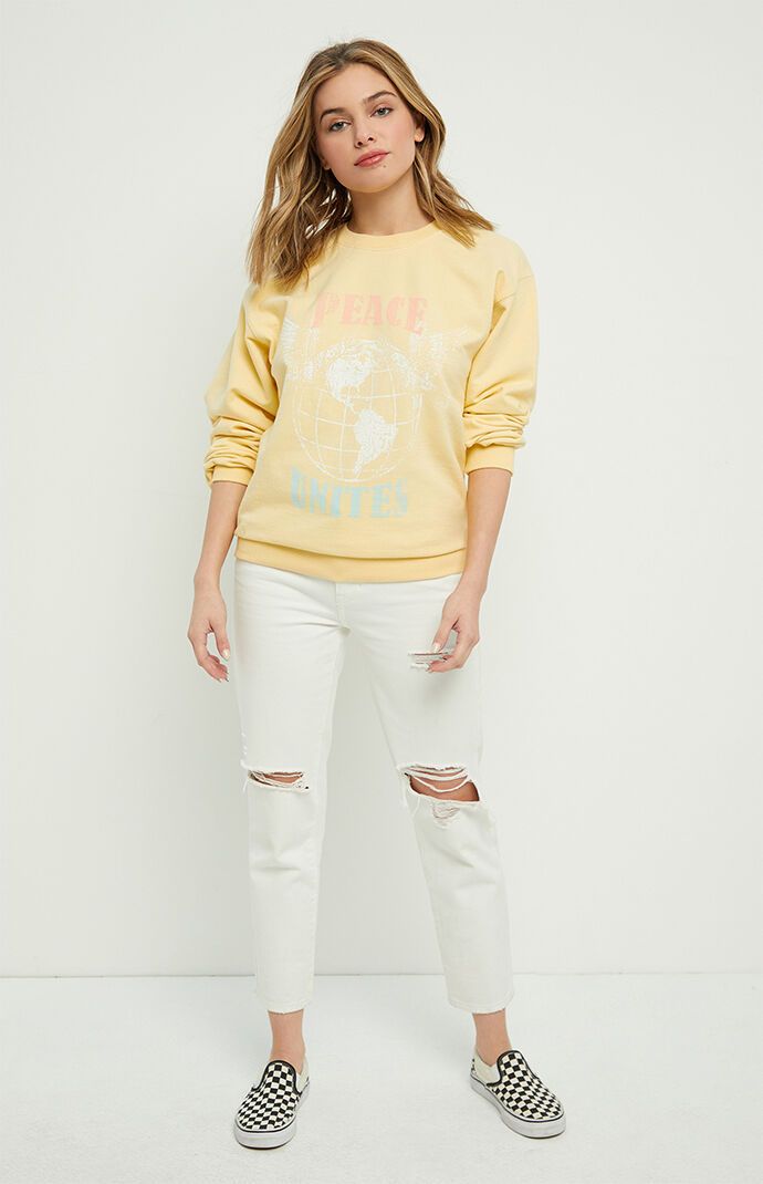 Peace Unites Recycled Crew Neck Sweatshirt