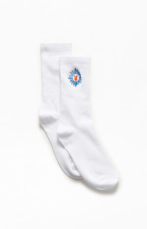 By PacSun Tattoo Bunny Crew Socks image number 4