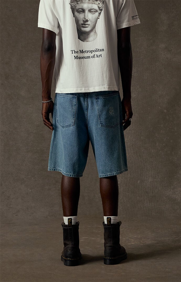 The Met x Pacsun Moon Flask Lily Baggy Jorts | Pacsun