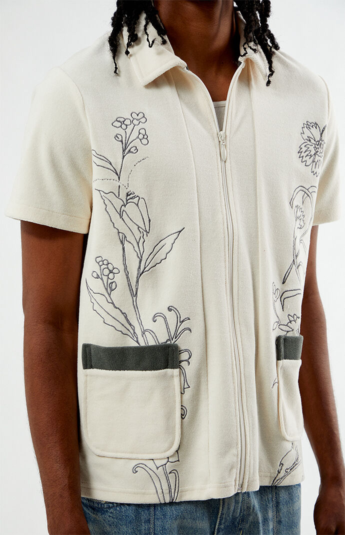 Dark Seas Jethro Zip Up Camp Shirt