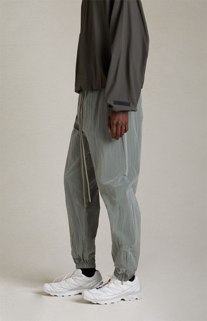 Champion corp logo hotsell crinkle black track pants