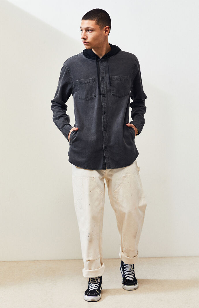 Codi Hooded Denim Shirt