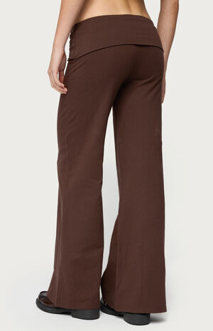 Petite Wide Leg Fold Over Pants image number 3