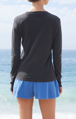 Black Ainsley Long Sleeve Top image number 4