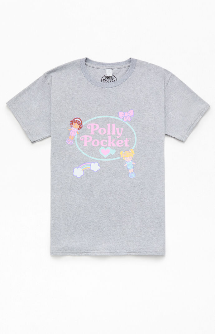 PacSun Kids Polly Pocket Gray Logo T-Shirt