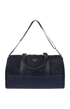 Horseshoe Quilted Denim Weekender Duffel Bag image number 7