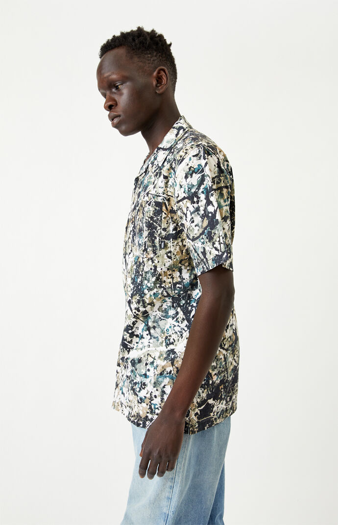 x MoMA Pollock Short Sleeve Button Up Shirt