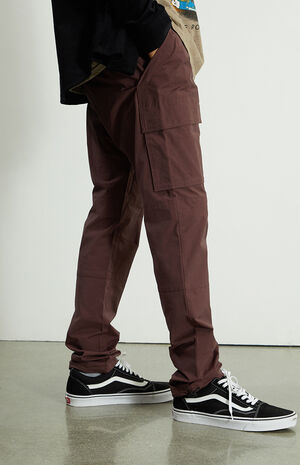 Dark Berry Slim Cargo Comfort Stretch Pants image number 3