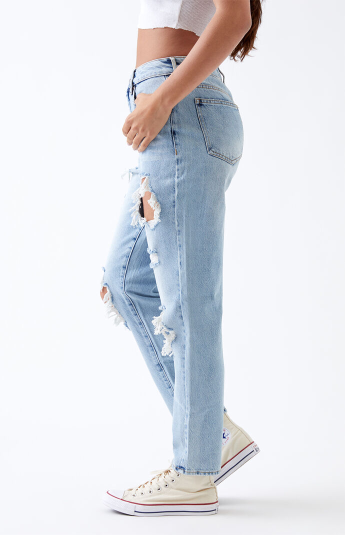 Open Blue Mom Jeans