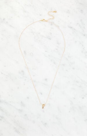 P Initial 14K Gold Plated Necklace image number 1