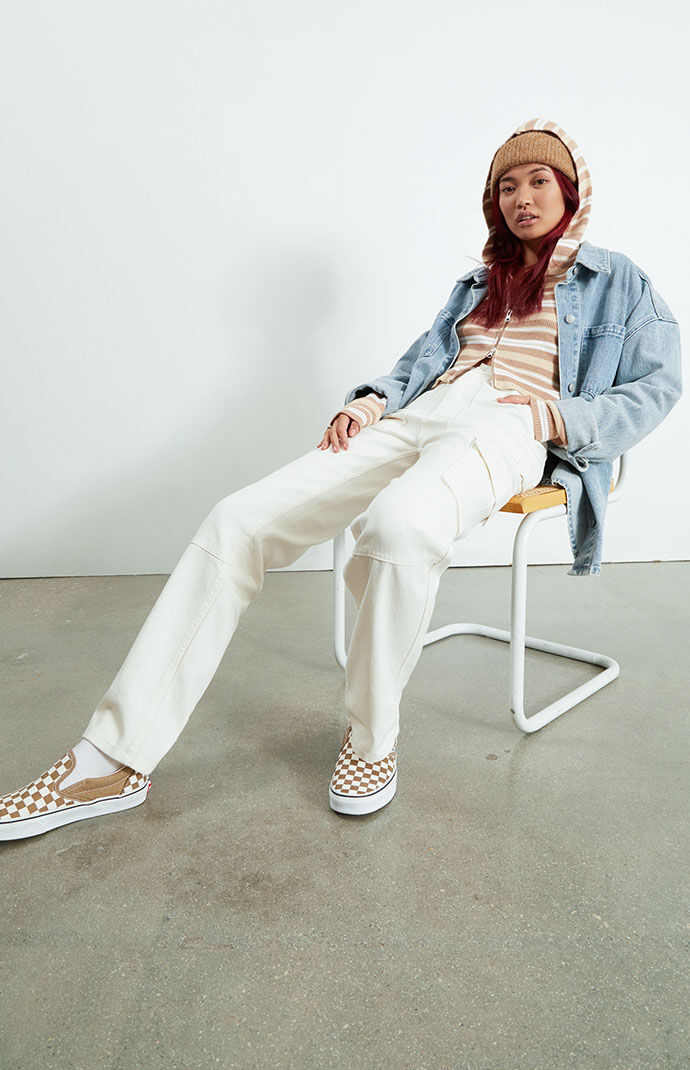 Pacsun off 2025 white cargo pants