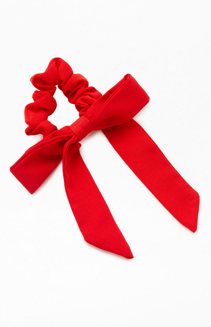 Red Tie Scrunchie