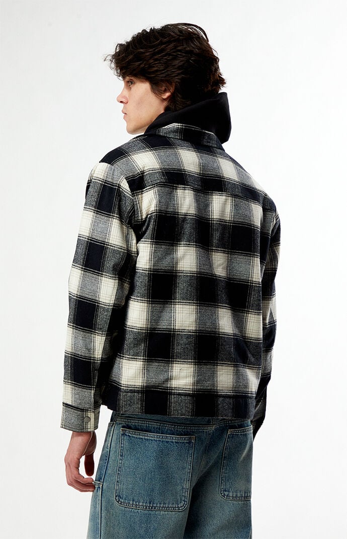 Pacsun Sherpa Plaid Zip Shacket | Pacsun